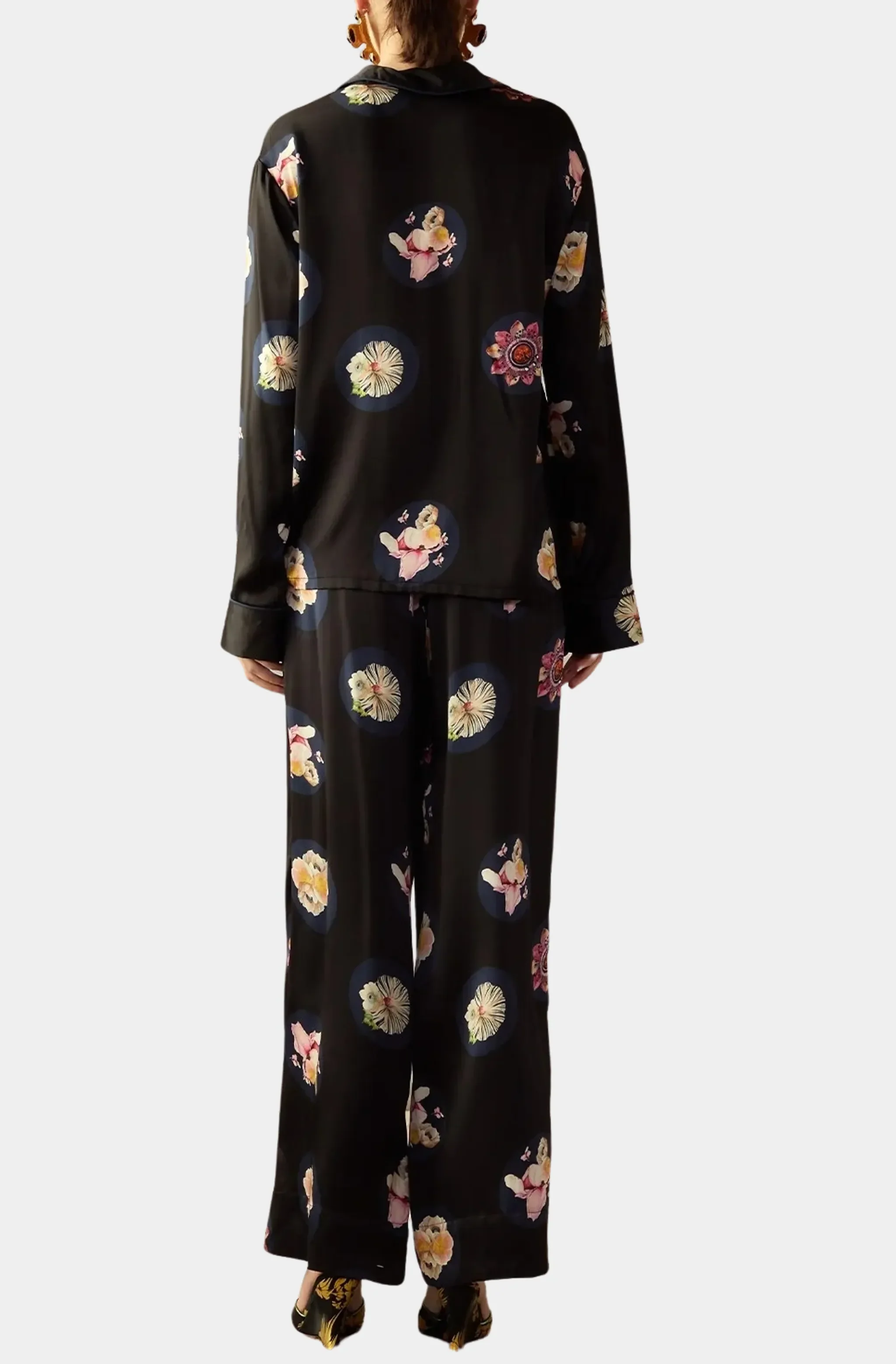 Moonlit Petal Silk Pant - Image 4
