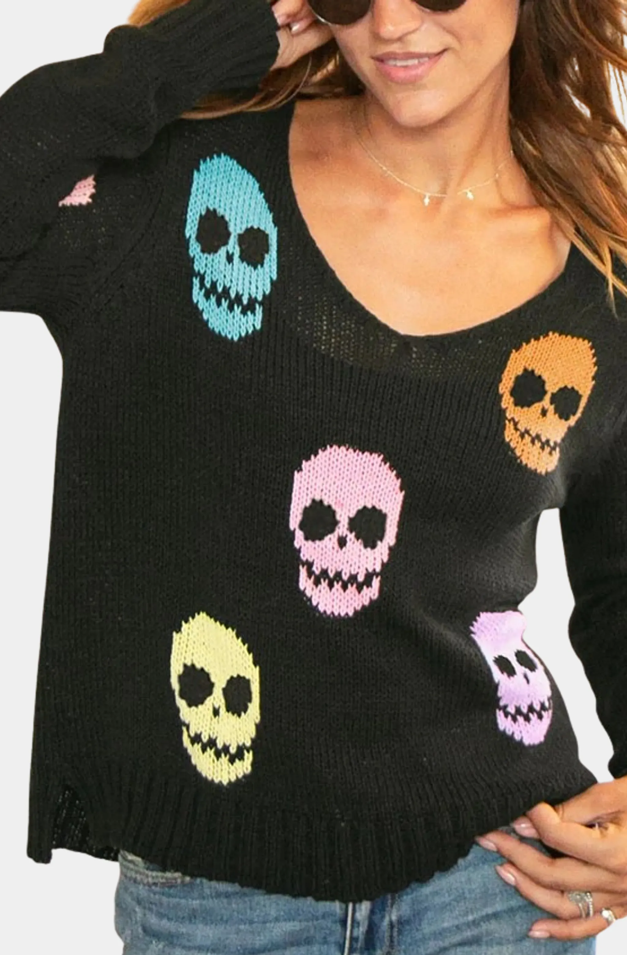 Multiple Skulls Sweater - Image 2
