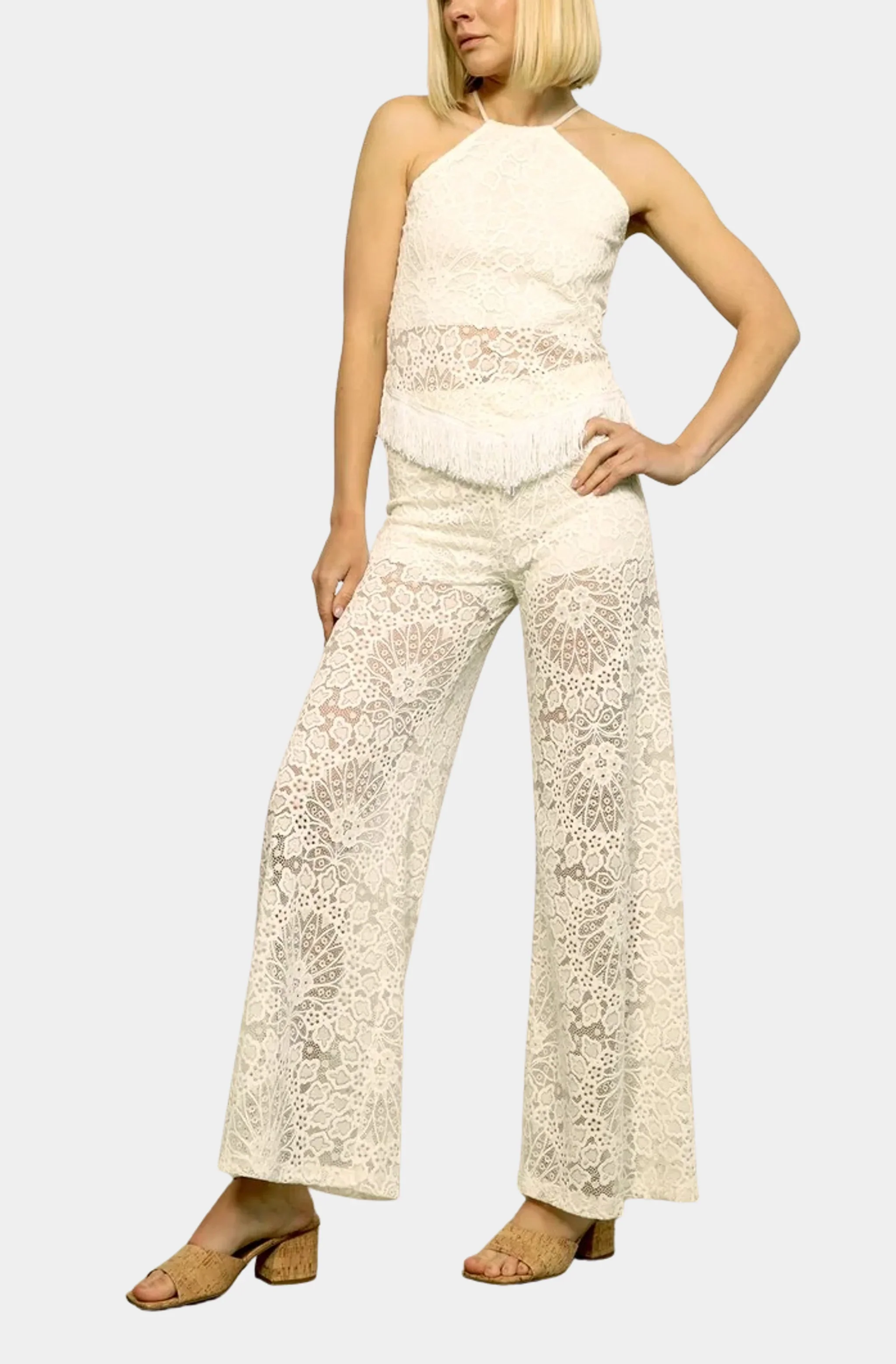Lotus Lace Palazzo Pant - Image 2