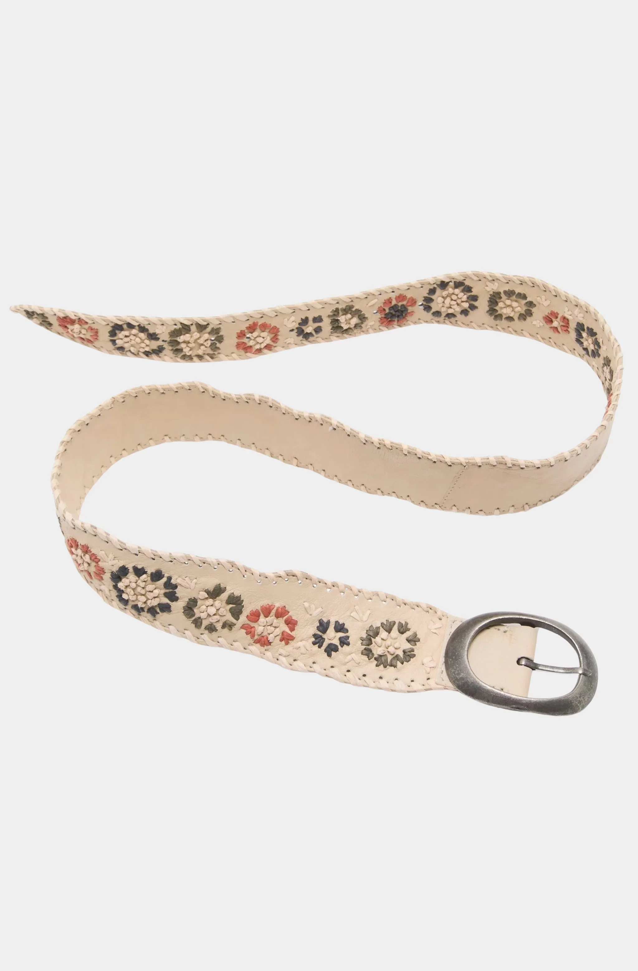 Indigo Dreaming Raffia Belt