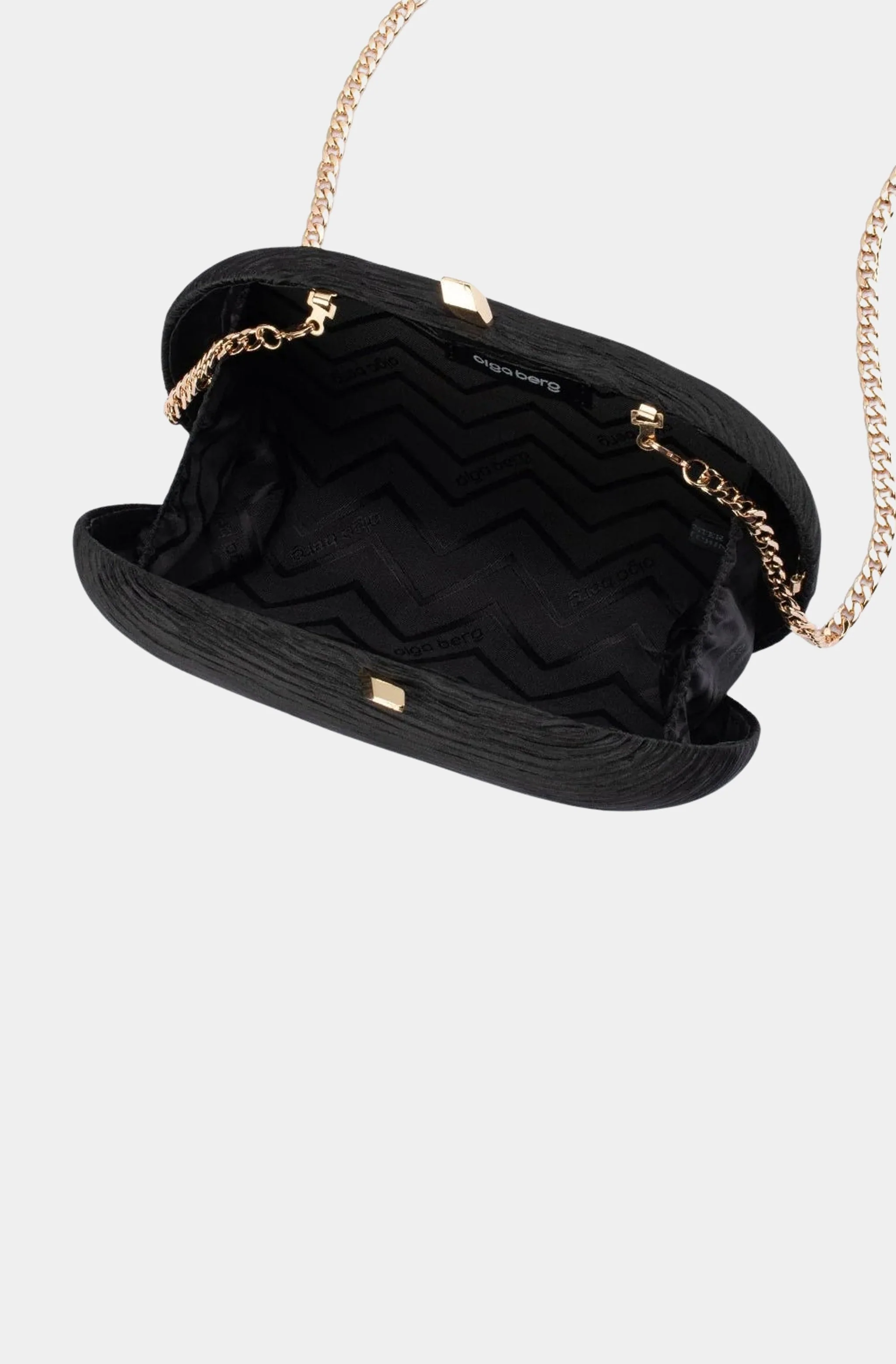 Natalie Pleated Oval Clutch - Image 5