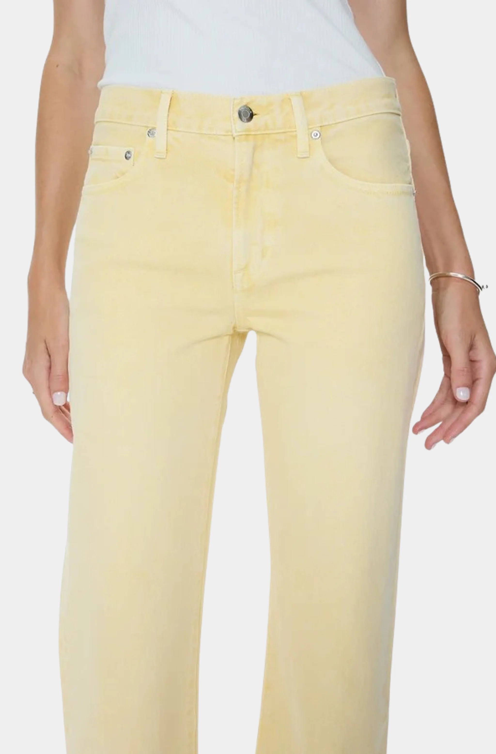 Lexi Mid Rise Bowed Straight Jean - Image 3
