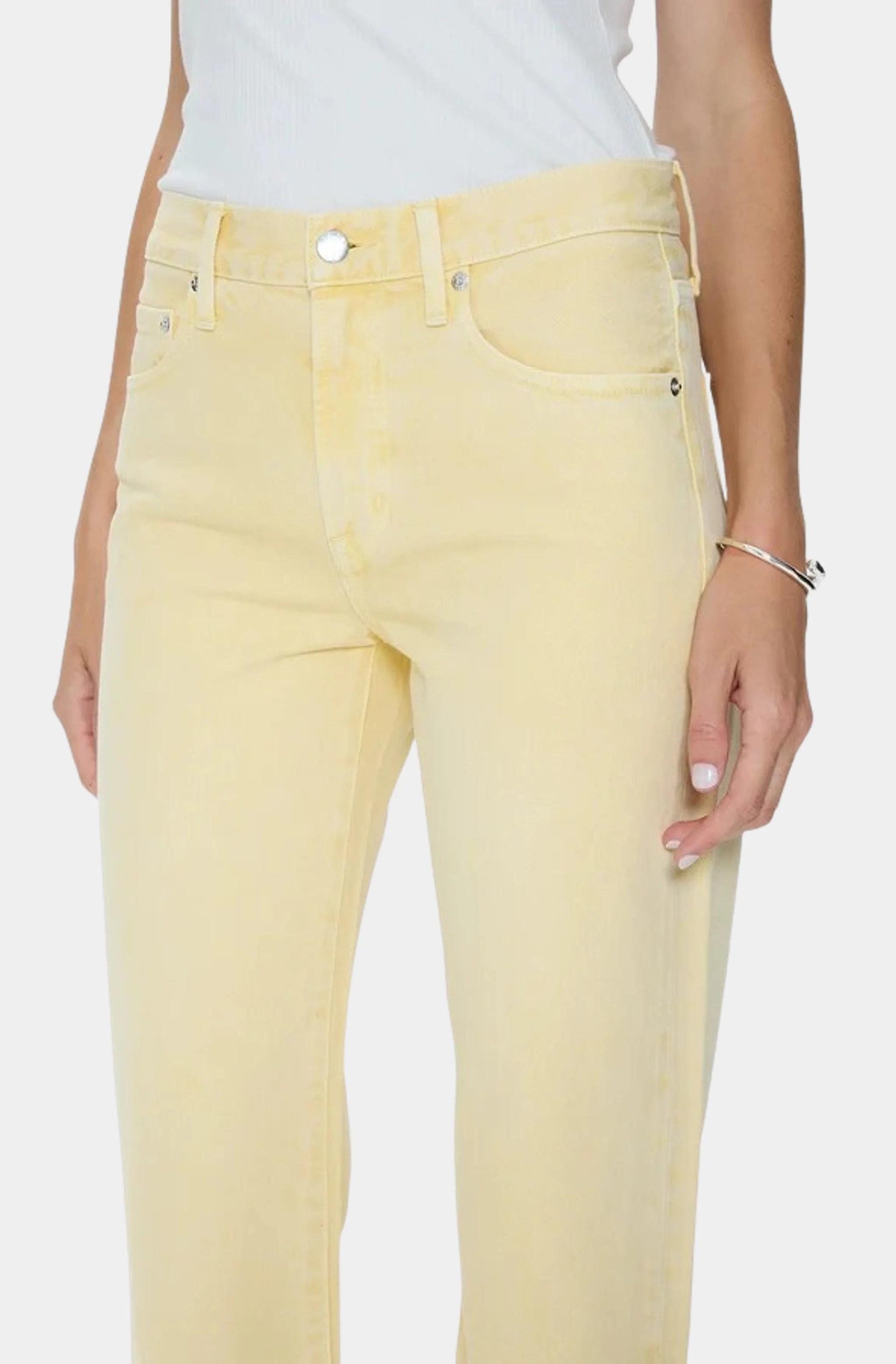 Lexi Mid Rise Bowed Straight Jean - Image 4