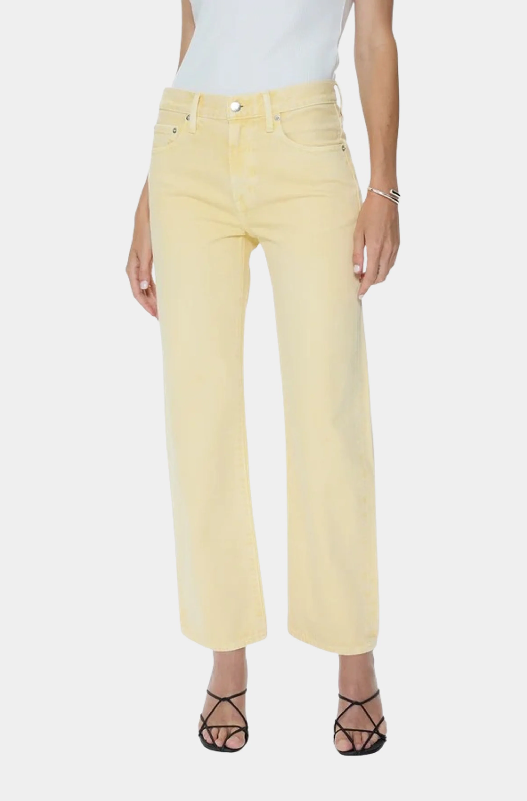 Lexi Mid Rise Bowed Straight Jean - Image 5
