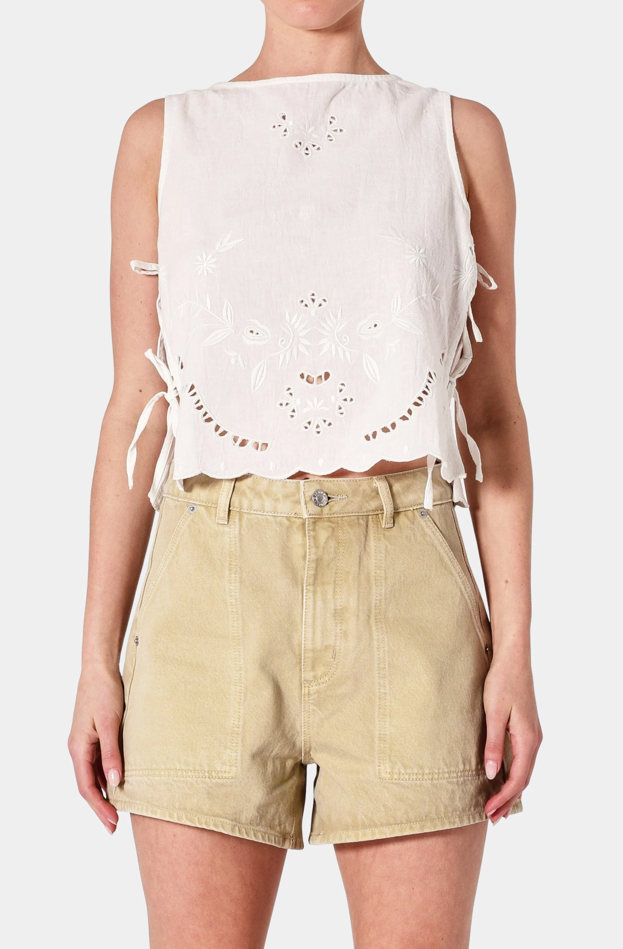 Camille Top Embroidered