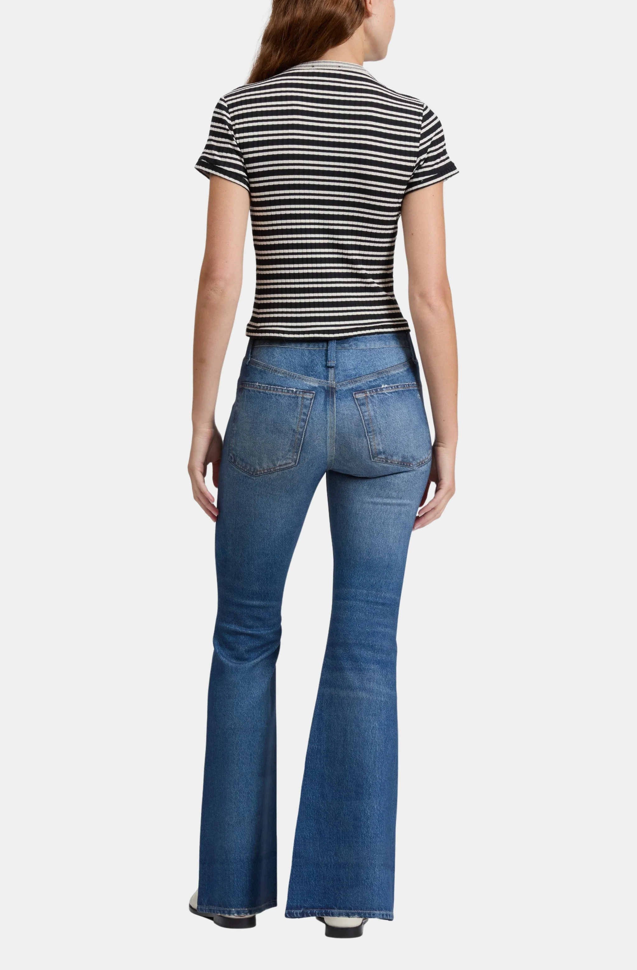 Miramar Ponte Dahlia Mid Rise Flare Jean - Image 2