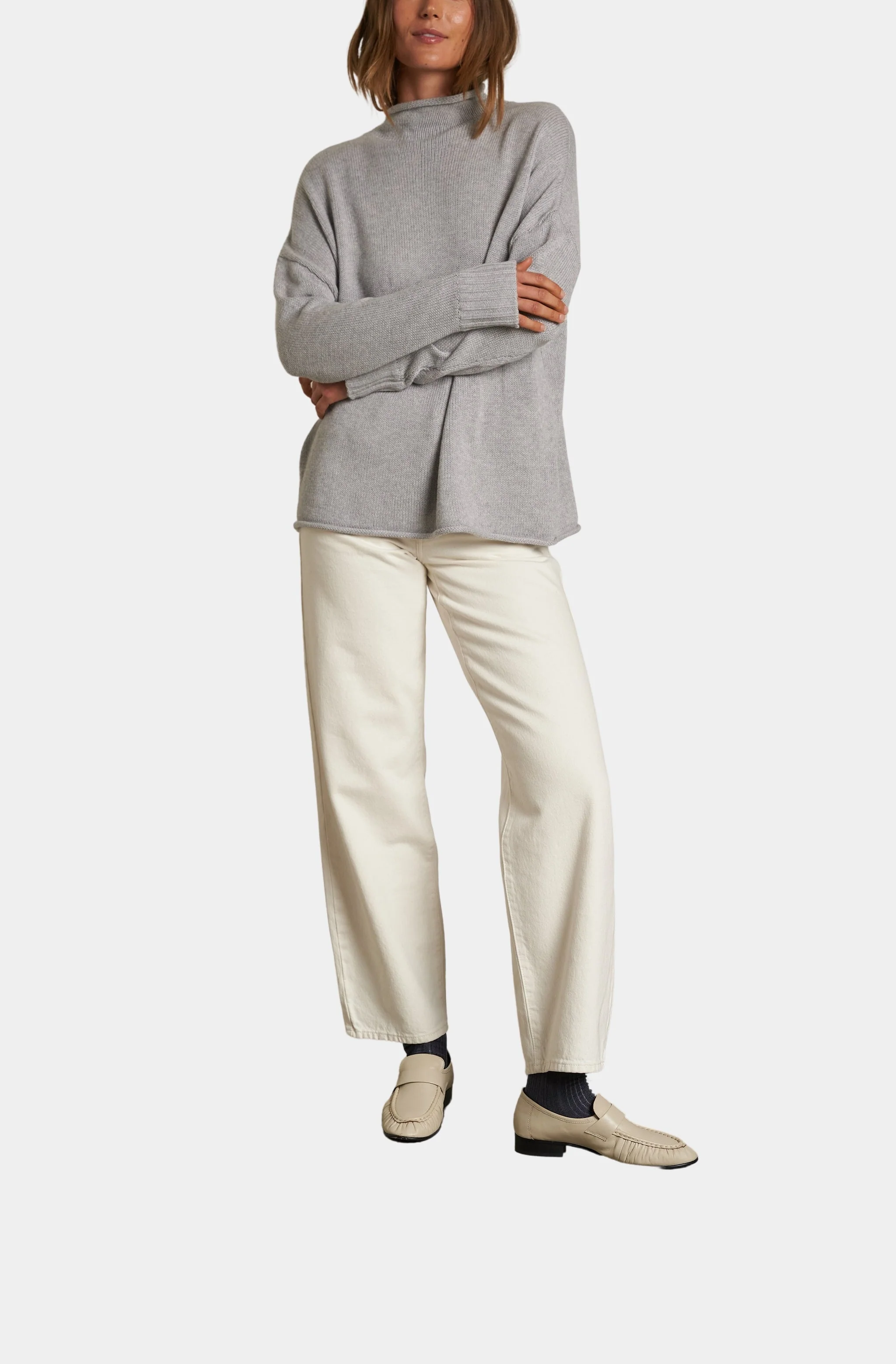 Nova Cashmere Roll Neck Sweater