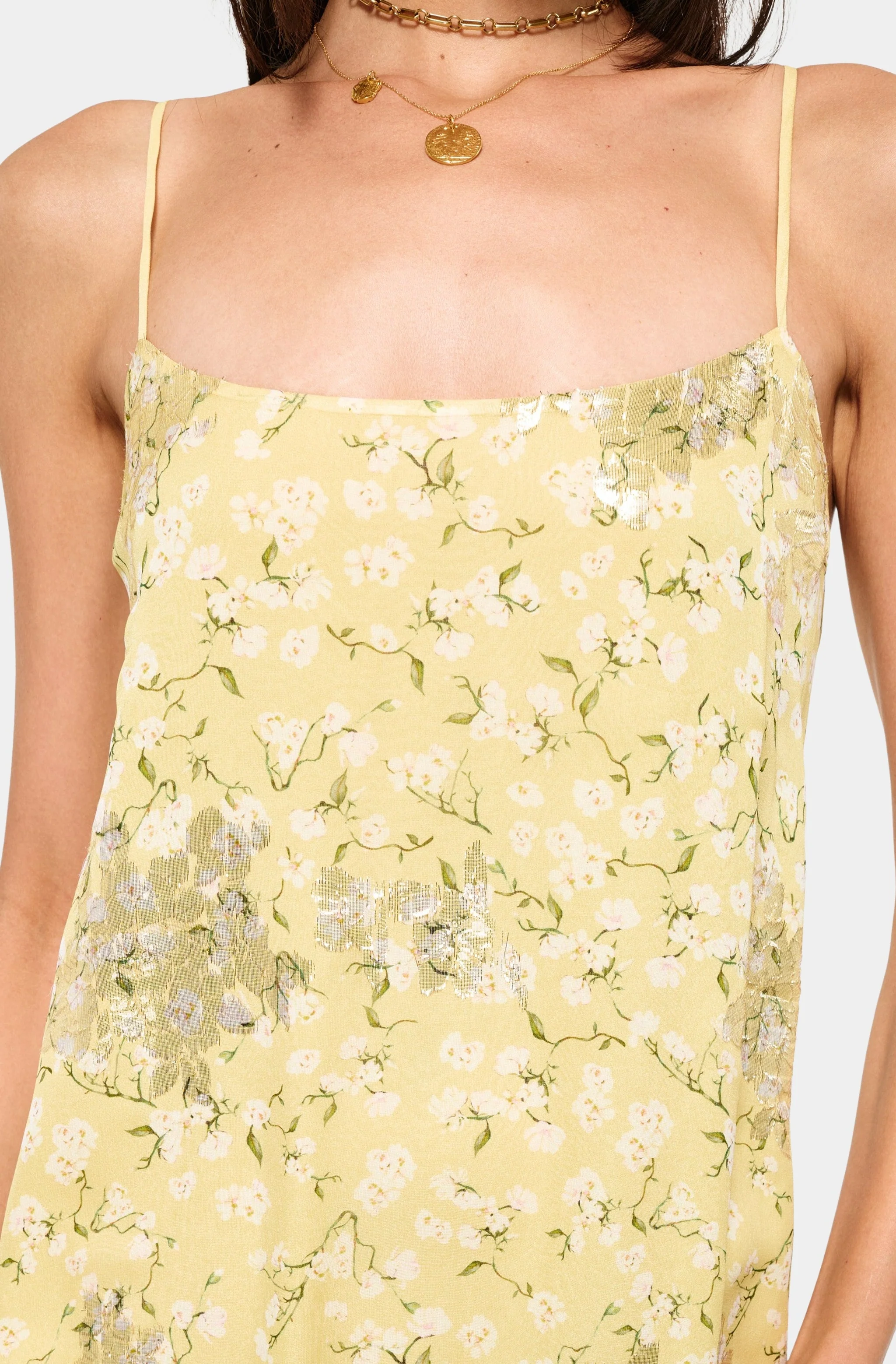 Luz Metallic Chiffon Dress - Image 6