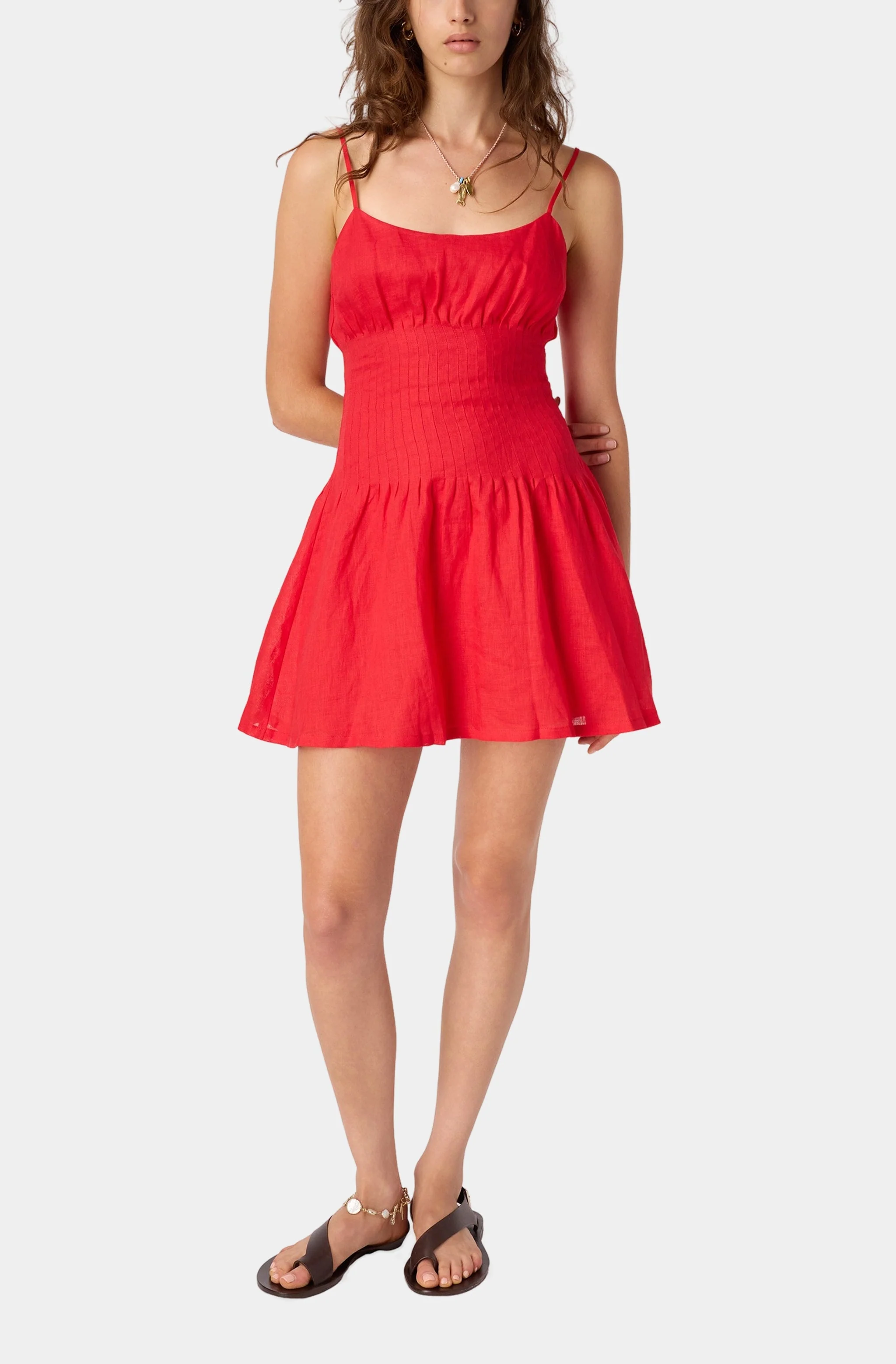 Kairi Linen Mini Dress