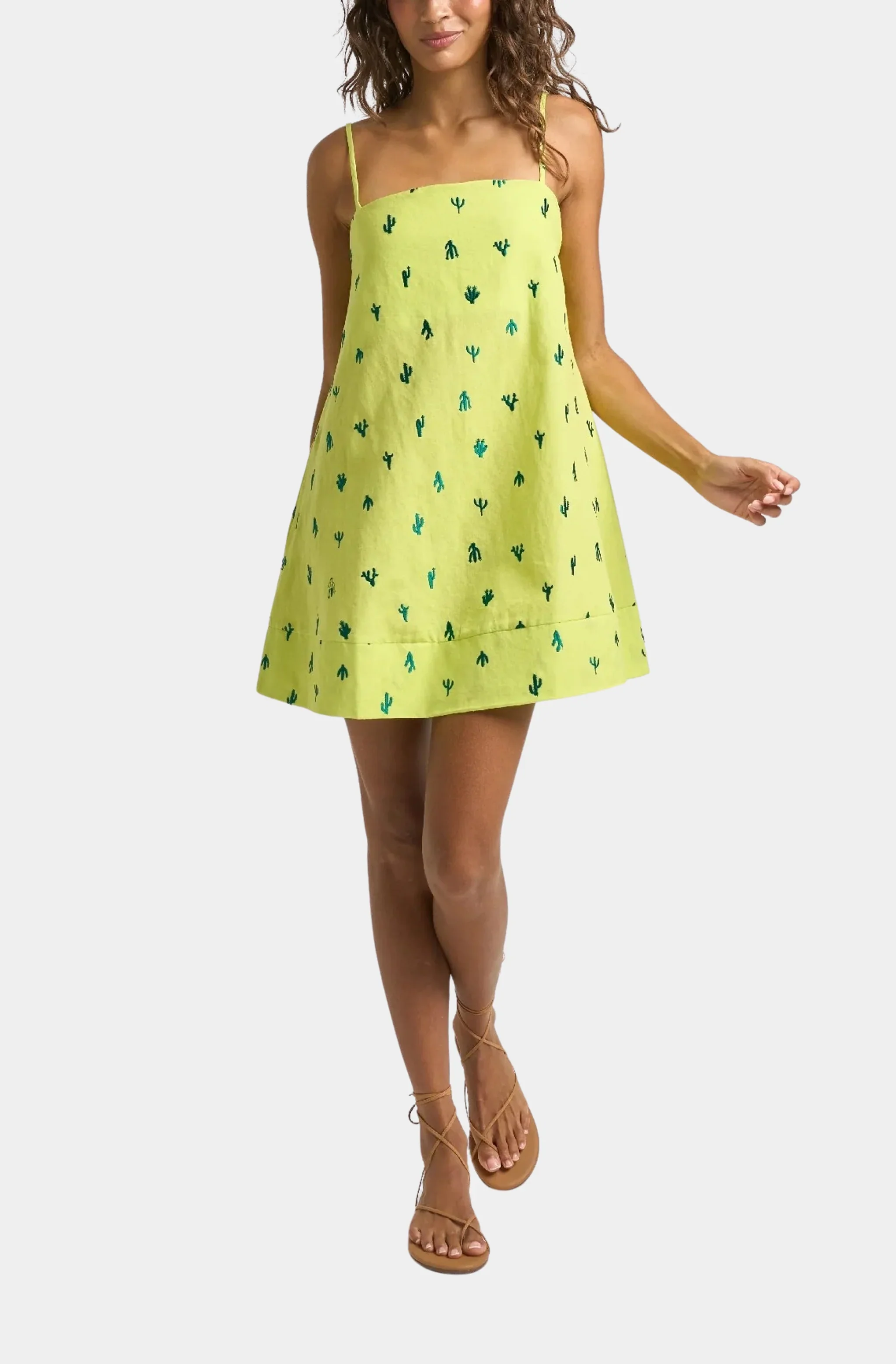 Mini Strappy Trapeze Dress - Image 2
