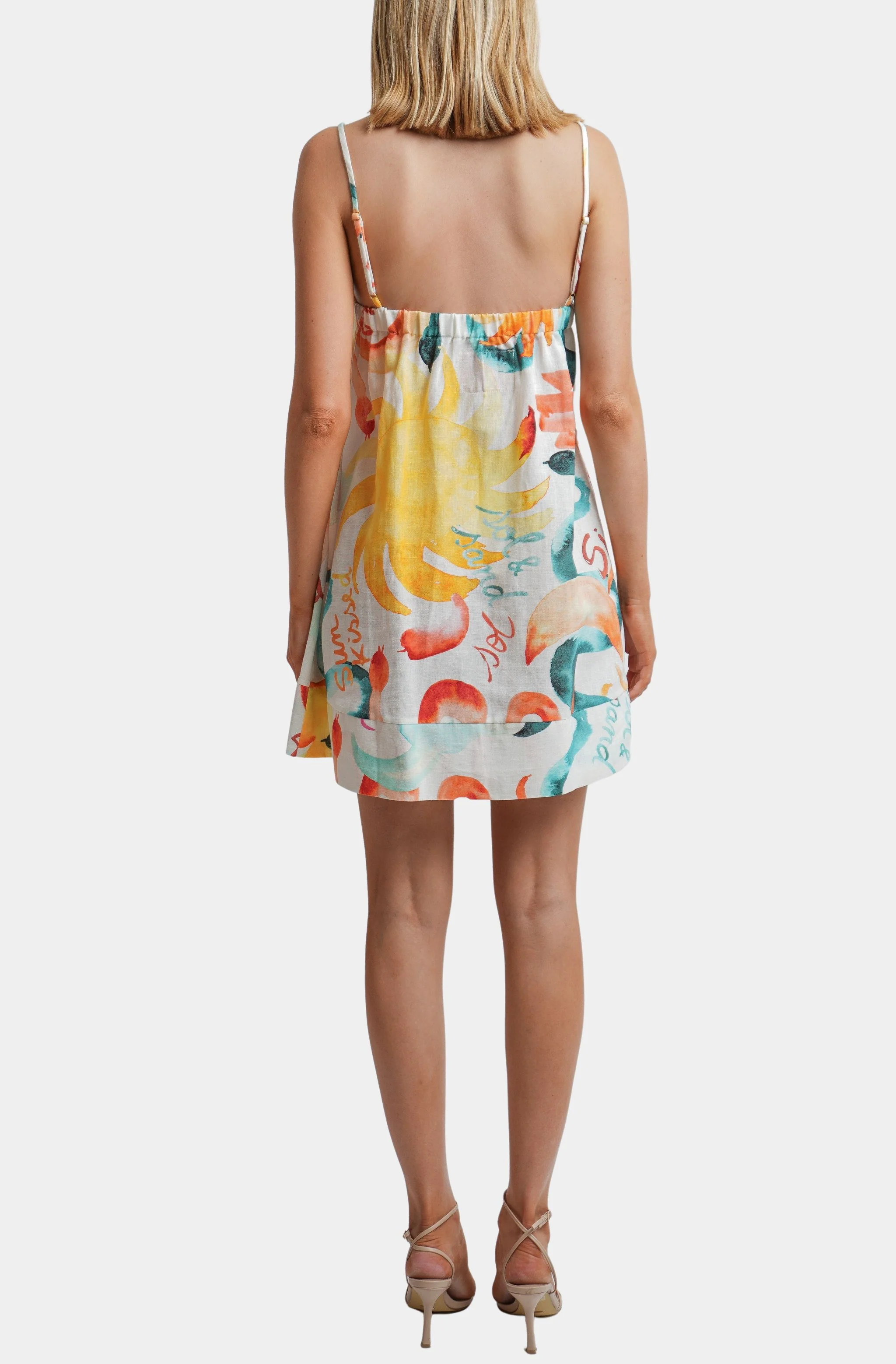 Mini Strappy Trapeze Dress - Image 3