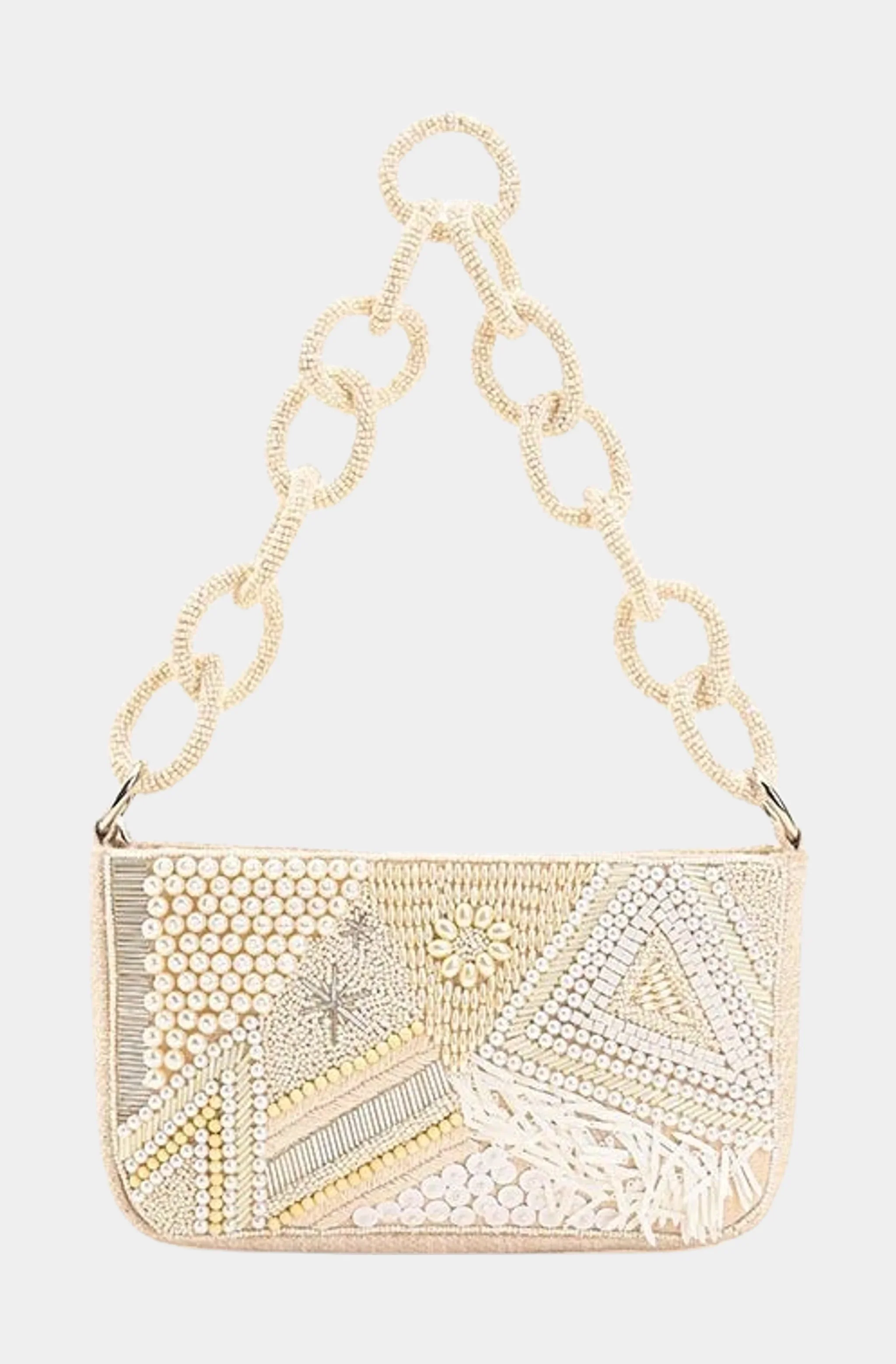 Shimmering Sands Embellished Shoulder Bag - Image 5