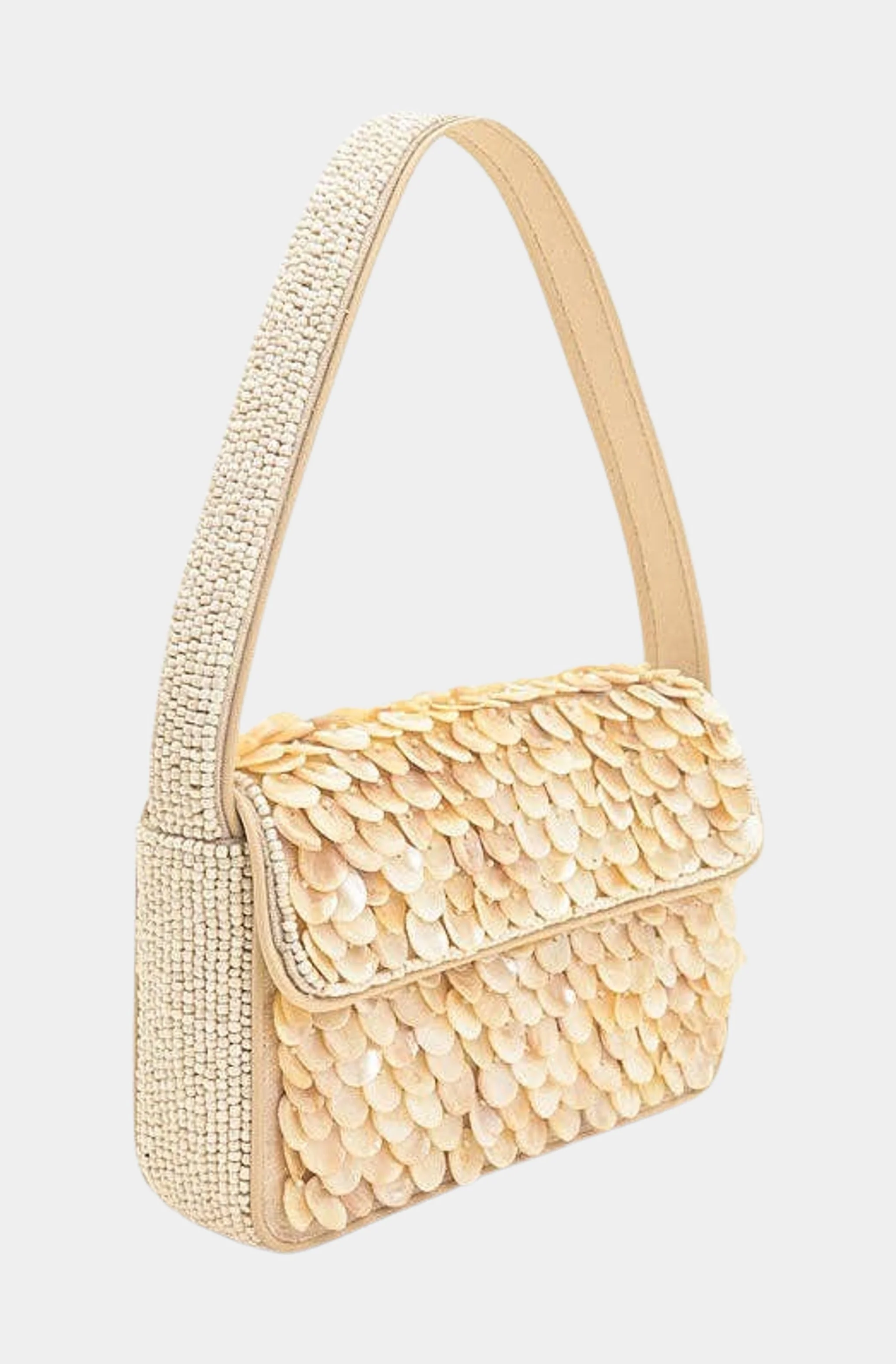 Rainbow Shell Beaded Shoulder Bag - Image 3