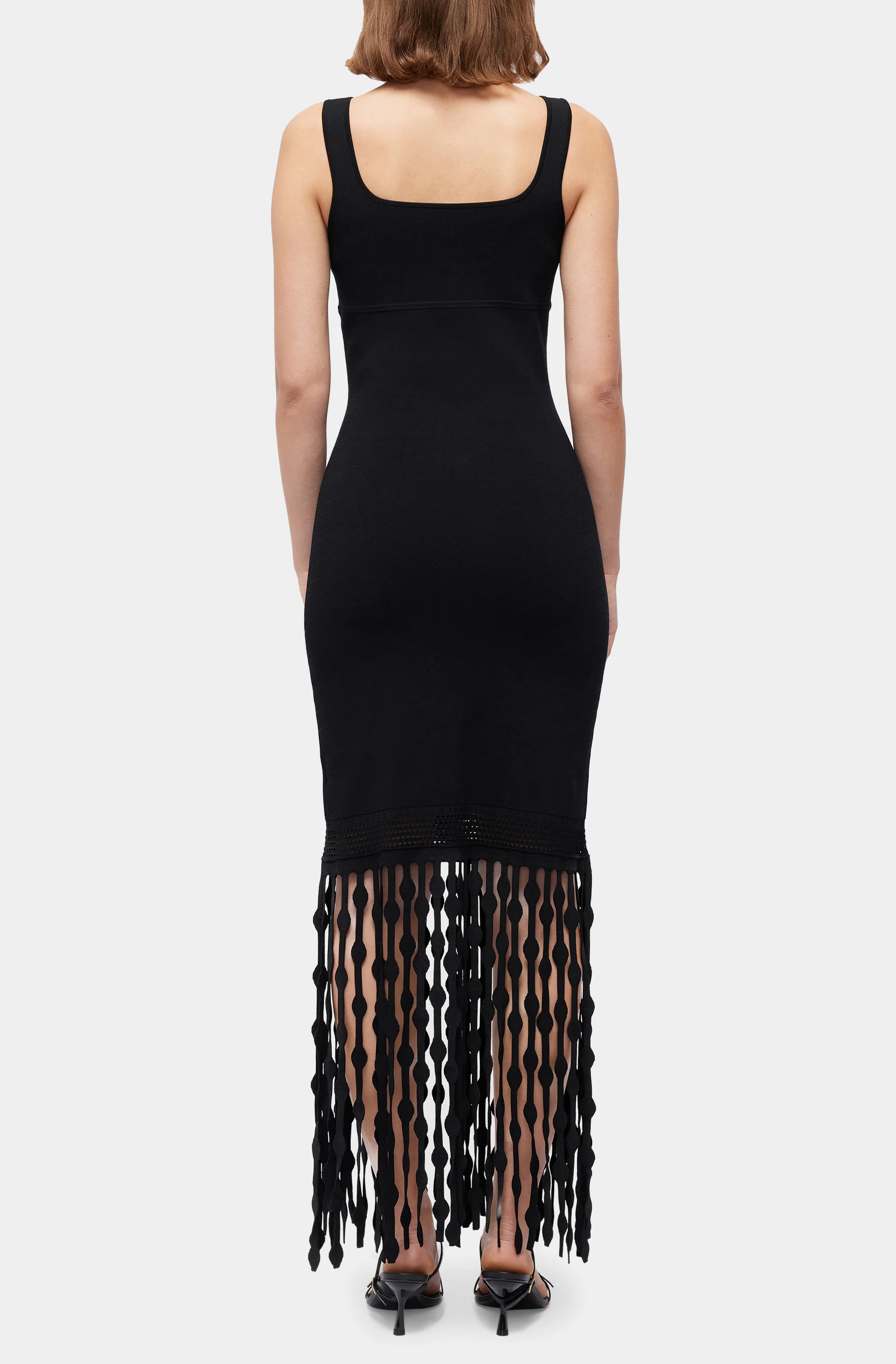 Signa S/L Lattice Fringe Dress - Image 2