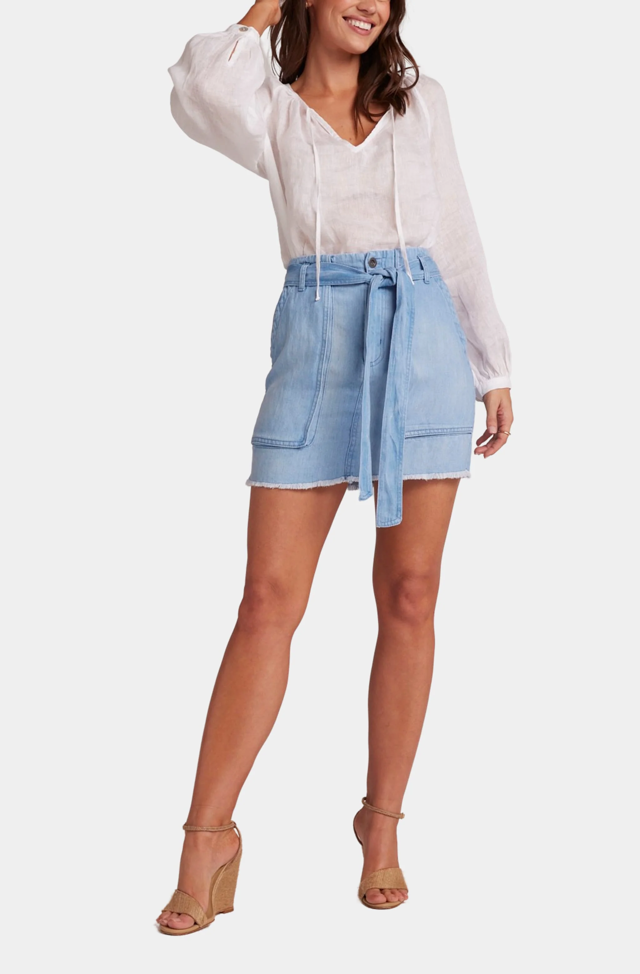Sunny Utility Skirt with Sash - Image 2