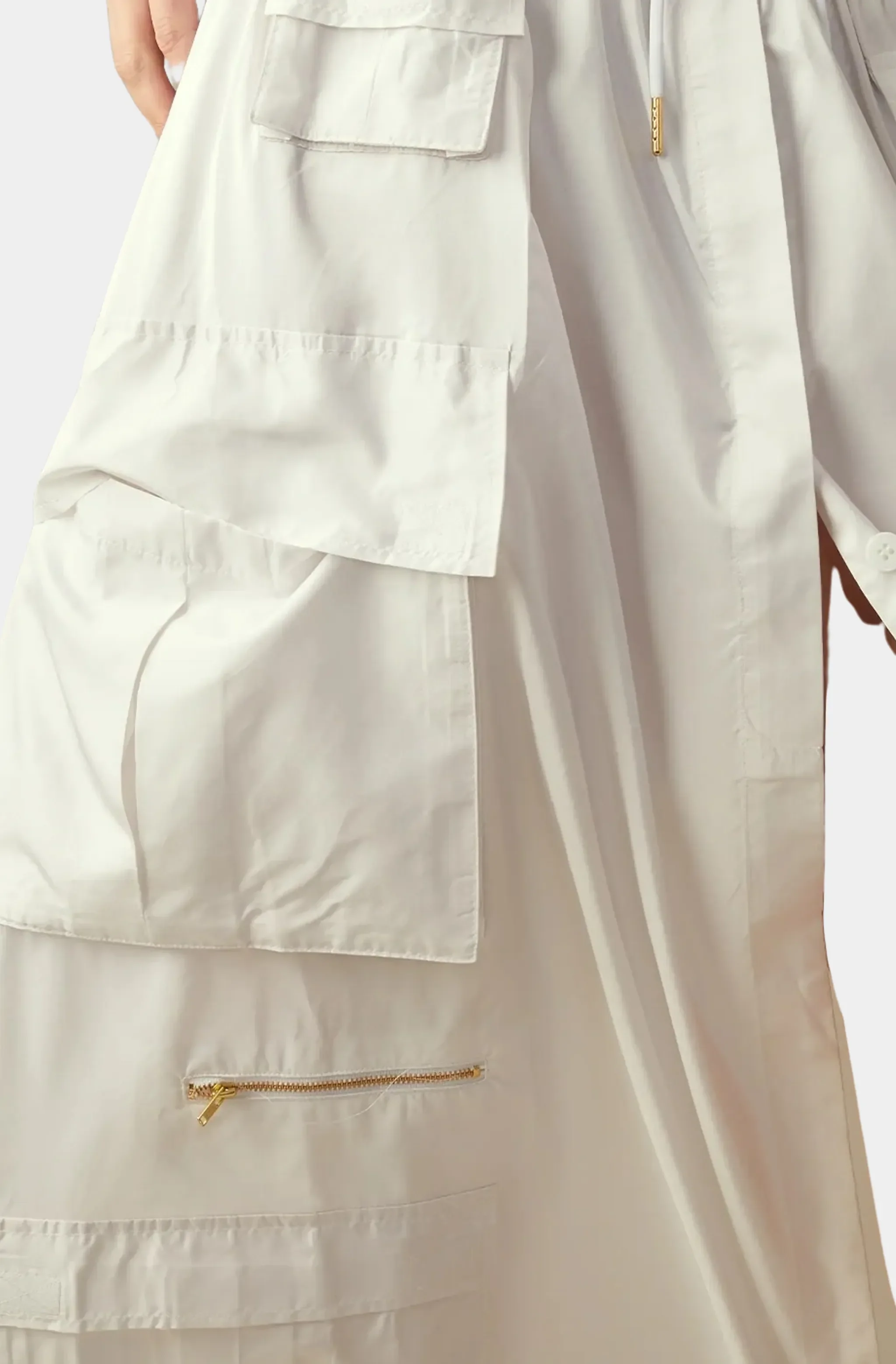 Taffeta Cargo Skirt - Image 2