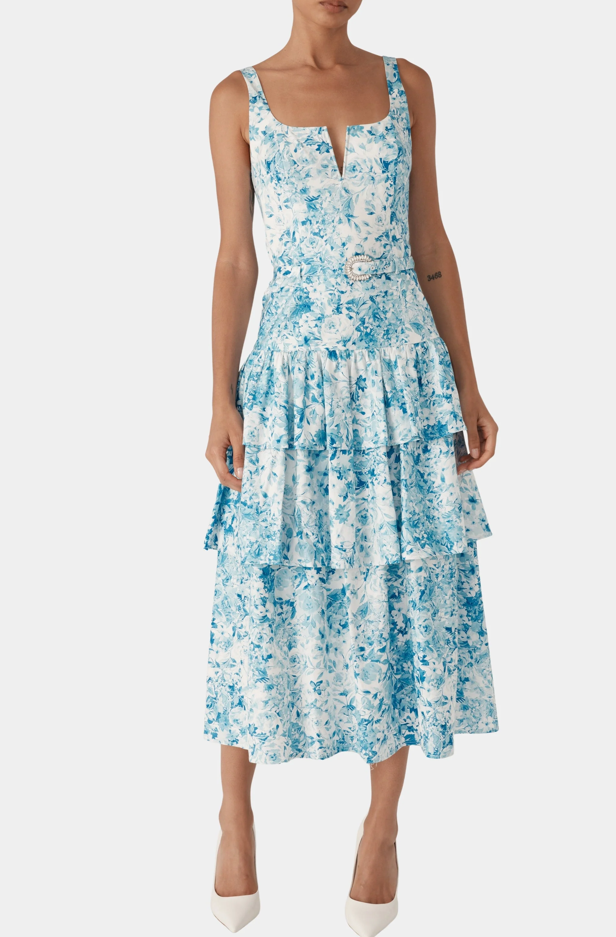 Celeste Floral Poplin Dress