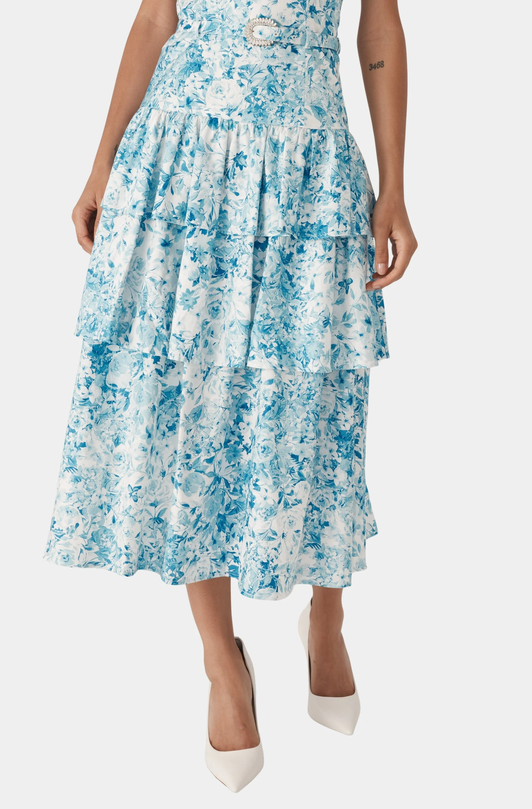 Celeste Floral Poplin Dress - Image 3