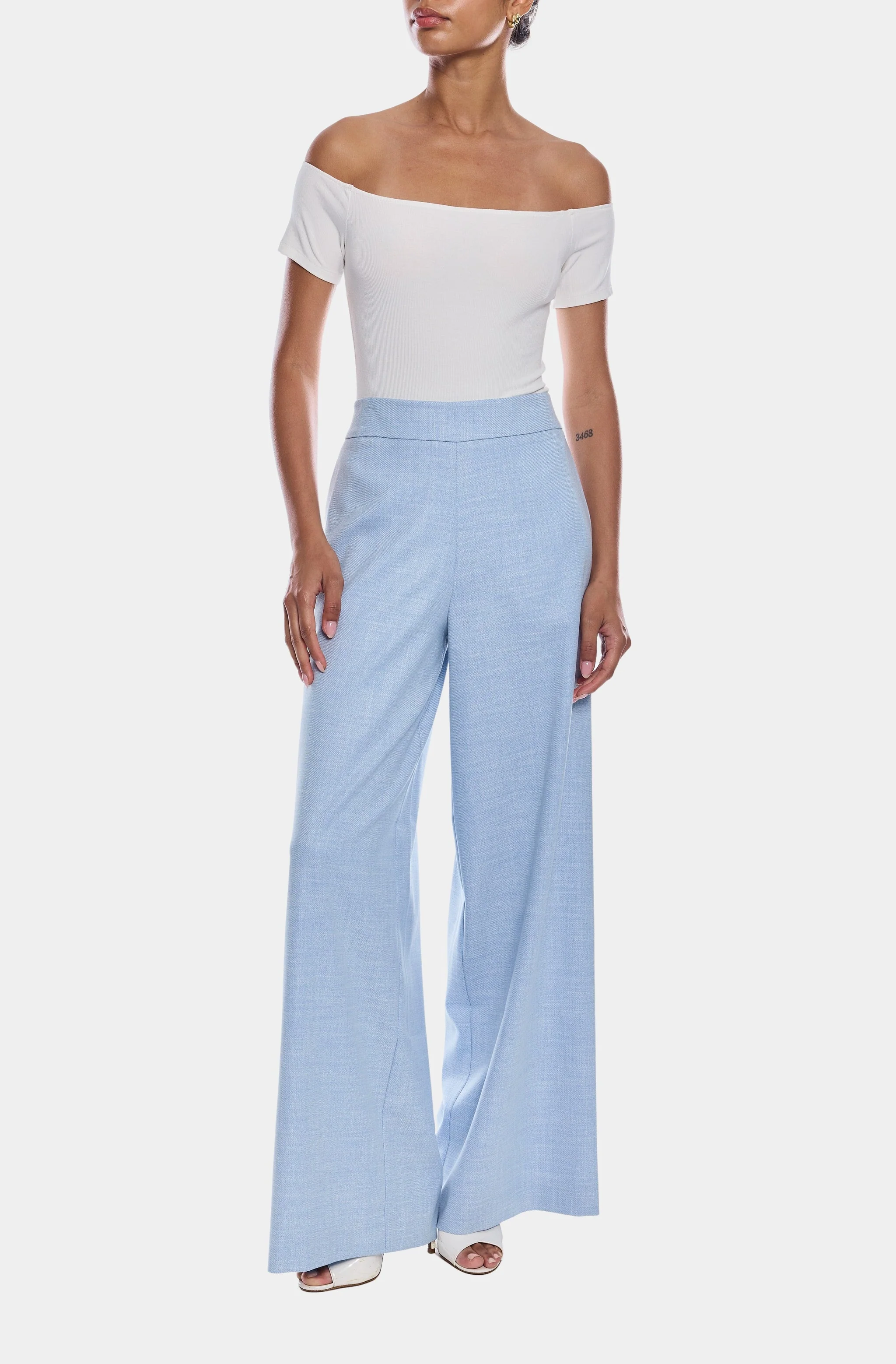 Magda Chambray Suiting Pants