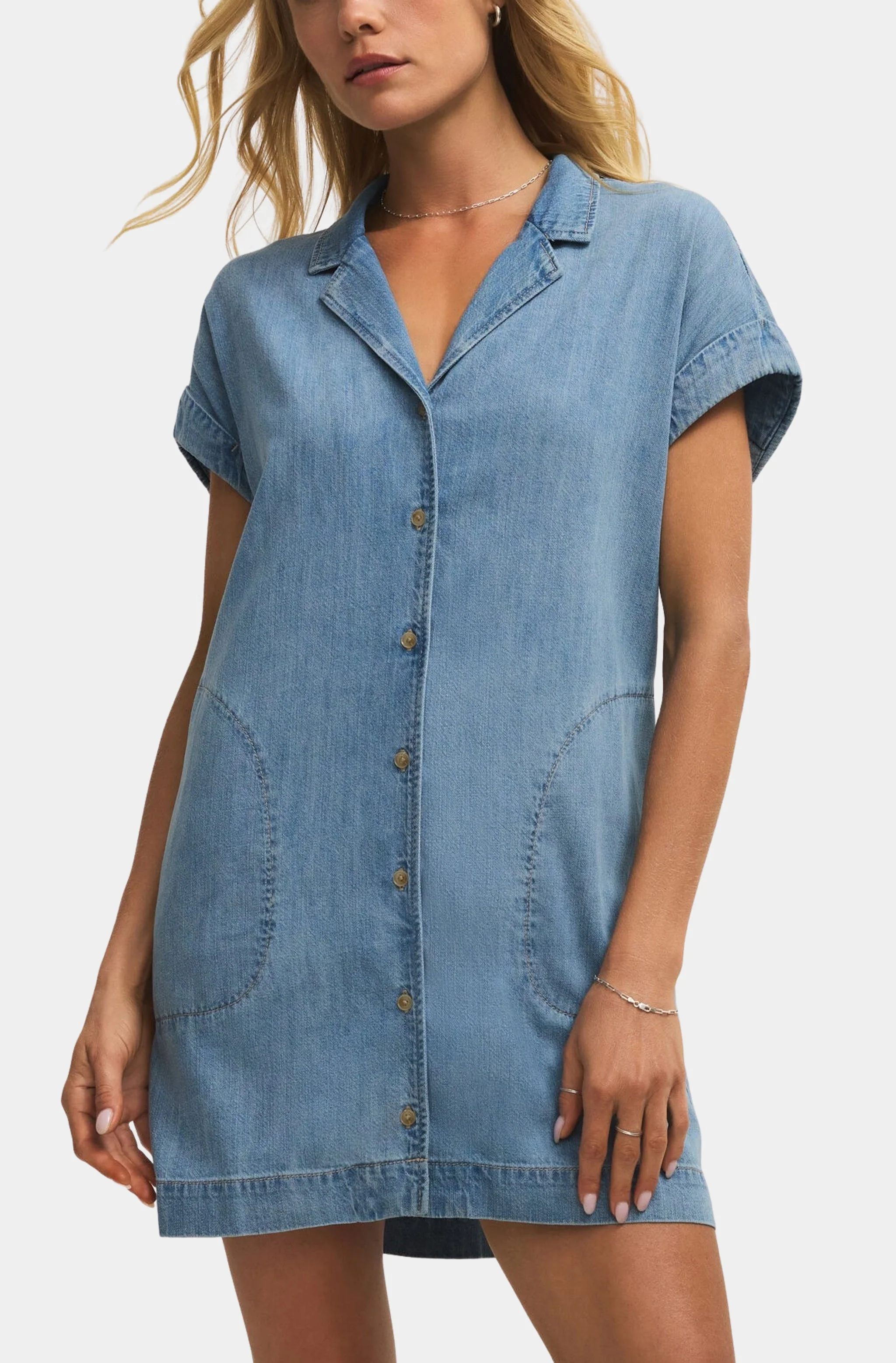 Napa Denim Mini Dress