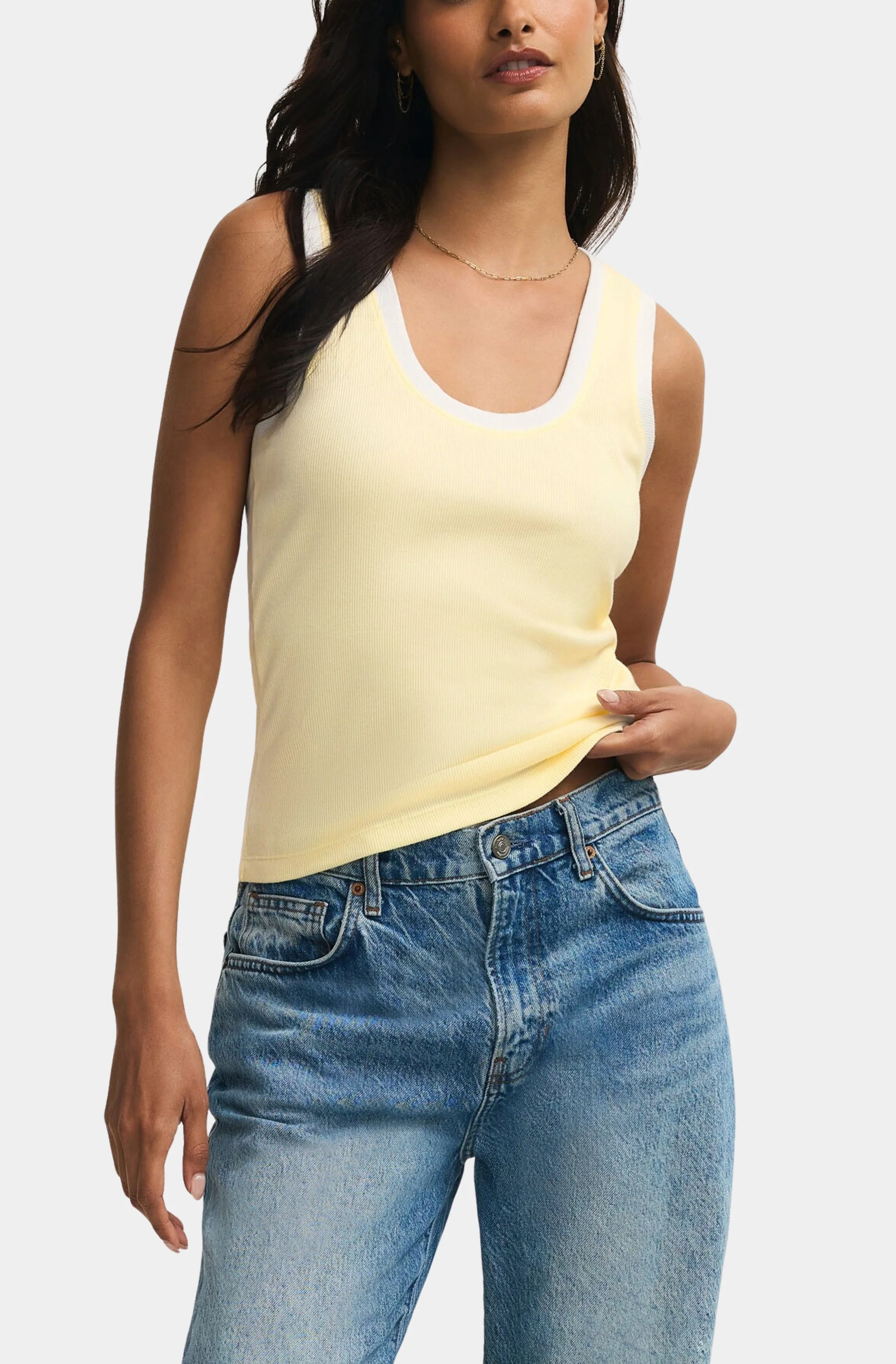 Sirena Colorblocked Rib Tank